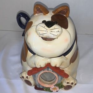 Cat /cookie jar/jar